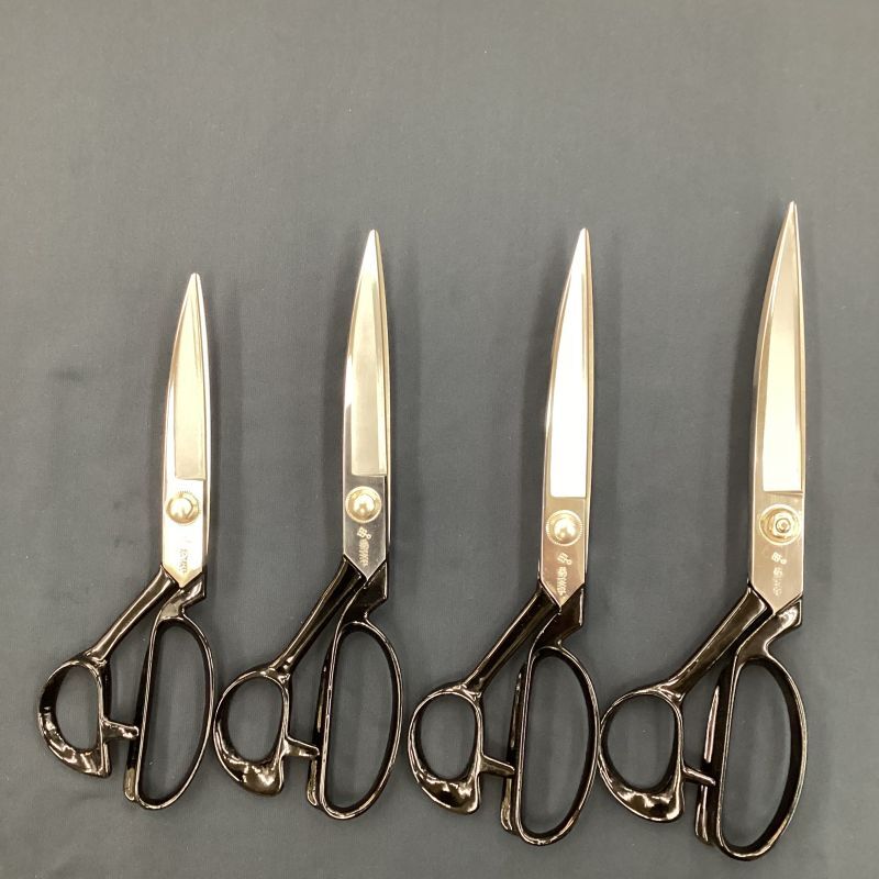 Photo1: White steel Tailor scissors 240